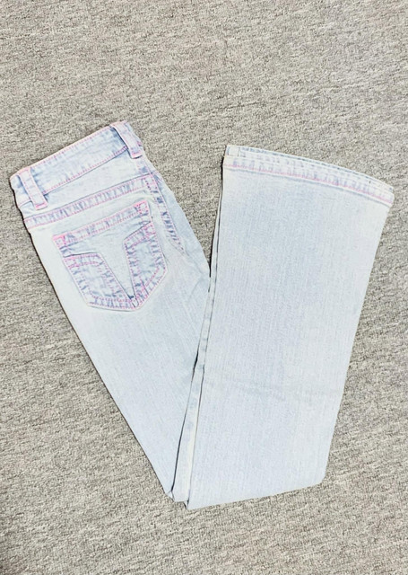 low waist bootcut stitch jeans - Image 4