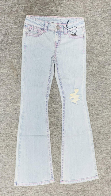 low waist bootcut stitch jeans - Image 3