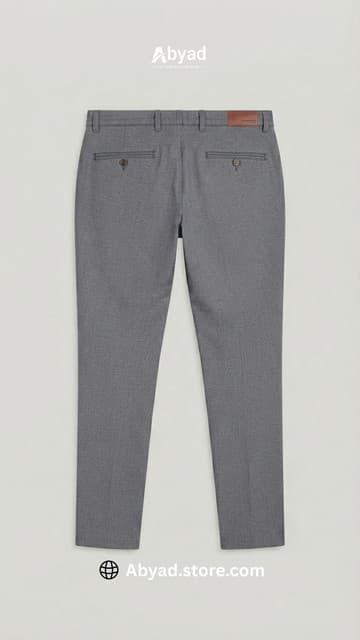 Men's Premium Slim Fit Formal Chino Pant – Grey - Image 2